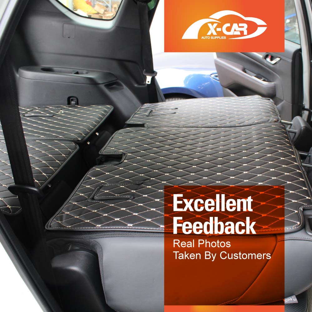 Mazda CX-8 CX8 2018-2024 Premium Custom Made PU Leather Car Mat Floor Liner Carpet Complete Set