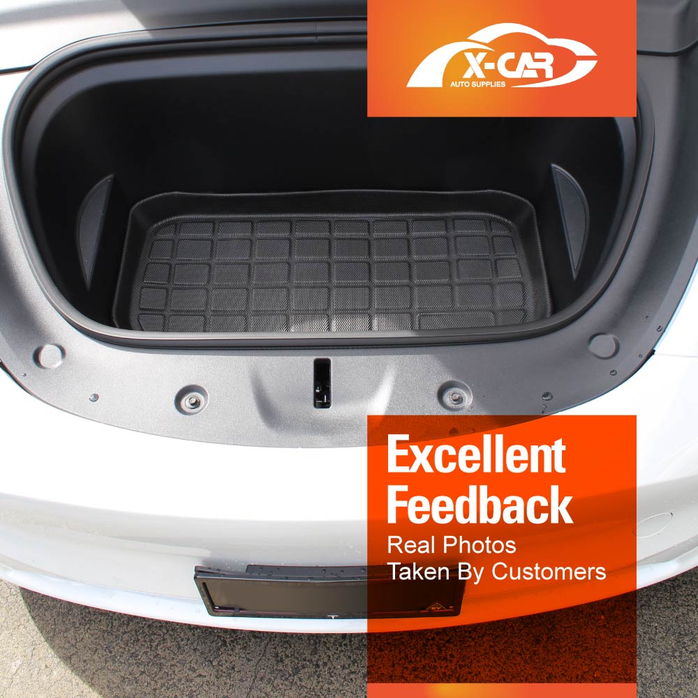 Boot Liner for Tesla Model Y 2022-2025 Heavy Duty Front Rear Well Storage Cargo Trunk Cover Mat Luggage Tray