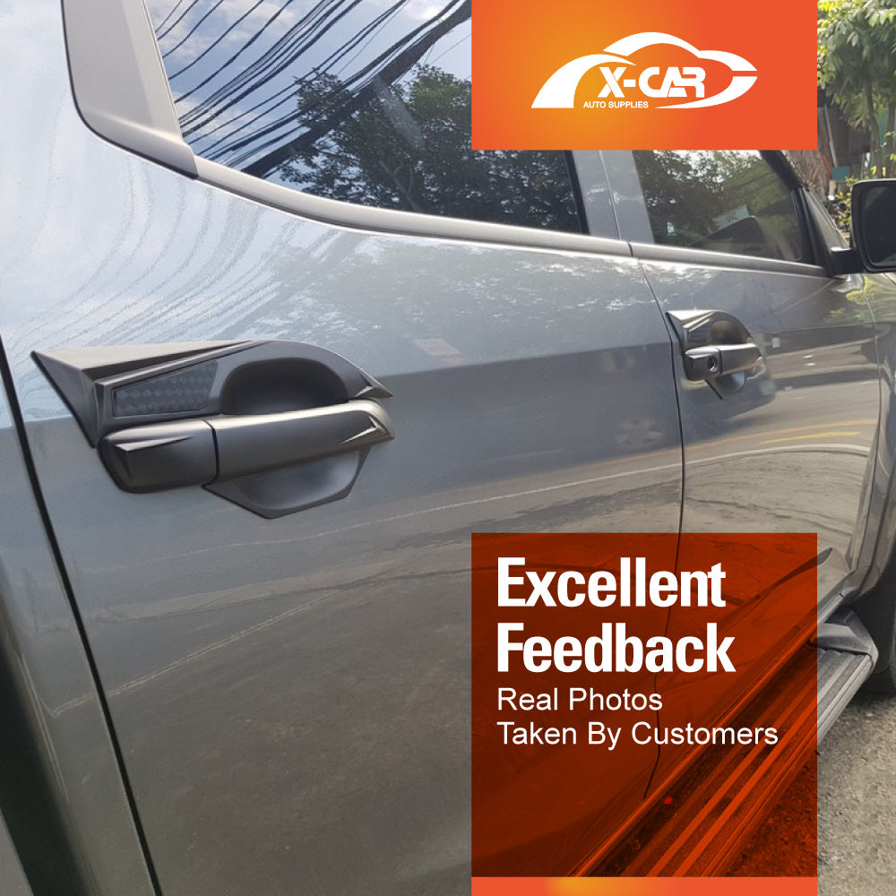 Door Handles Bowl Inserts Cover for ISUZU D-MAX DMAX Dual Cab 2020-Onwards Matt Black protector