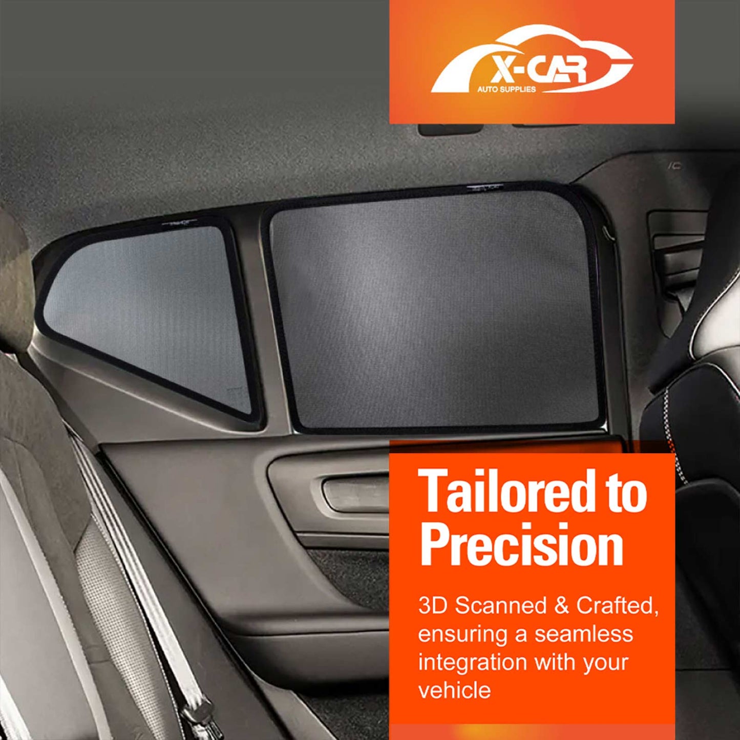 Window Sun Shades for Volvo XC40 2018-Onwards Car UV Protection Windscreen Blind Mesh