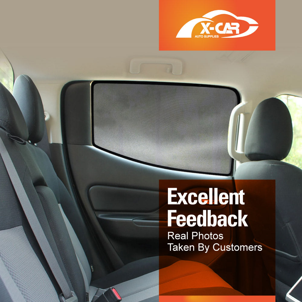 Rear Window Sun Shade for Mitsubishi Triton MQ MR Double Cab 2015-2024 Car Sun Blind Mesh