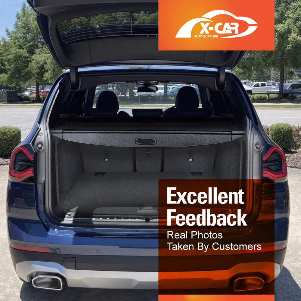 Retractable Car Trunk Shelf Shade Rear Cargo Security Shield Luggage Cover Blinder for BMW X3 X3M G01 F97 2017-2024