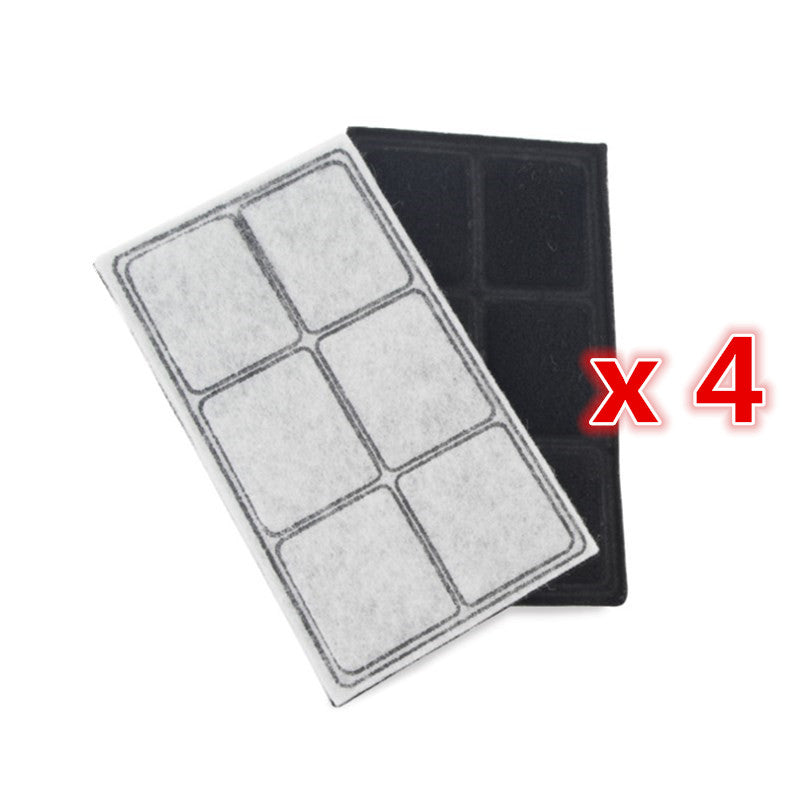 4x Replacement Charcoal Filters for PetSafe Drinkwell Original/Platinum/Big Dog/Multi-Tier/Everflow/RF6C-INTL-19/PAC00-1307 Pet Water Fountain