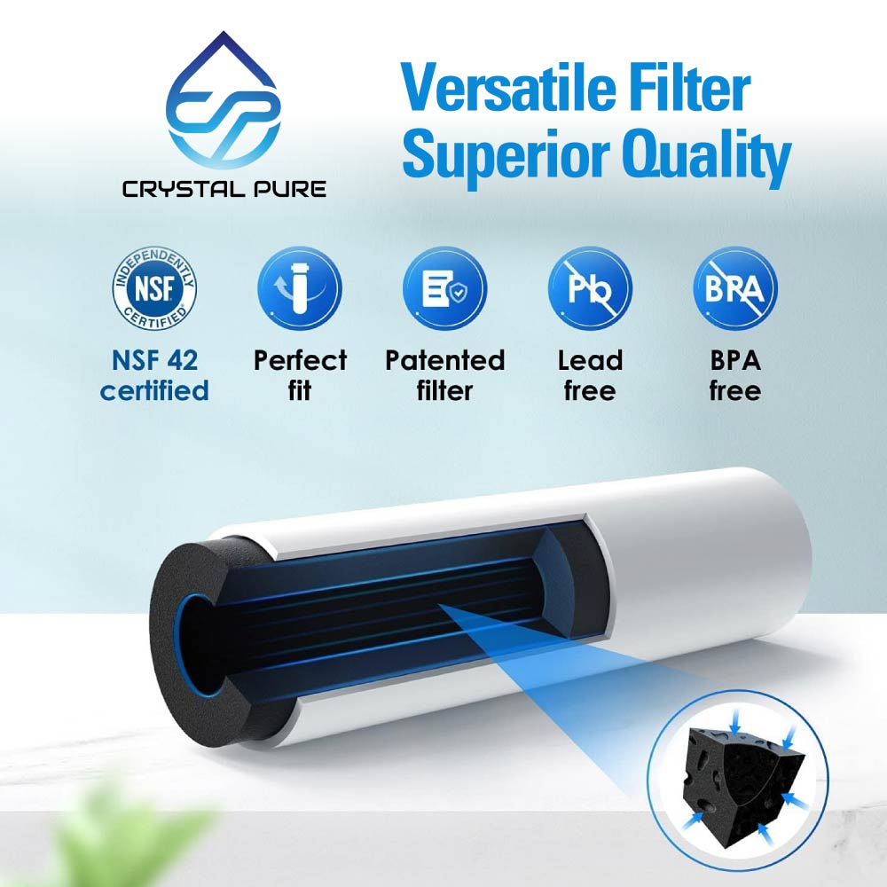 Replacement Water Filter Cartridge for LG ADQ73613401 ADQ73613402 GF-5D712BSL GF-5D906SL GF-5L712PL GF-AD701BSL LT800P LT-800P Refrigerator