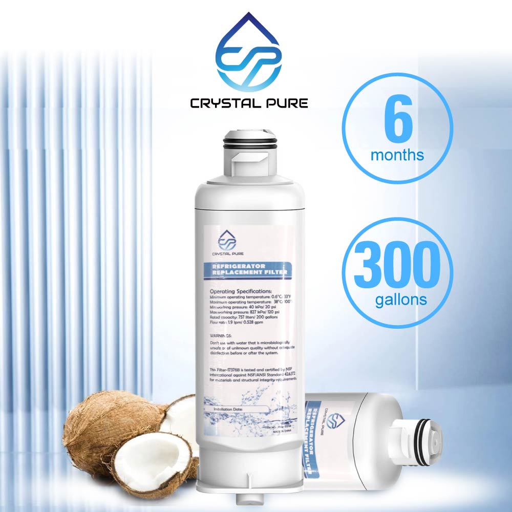 Replacement Water Filter Cartridge for Samsung DA97-17376B DA97-08006C HAF-QIN/EXP Refrigerator