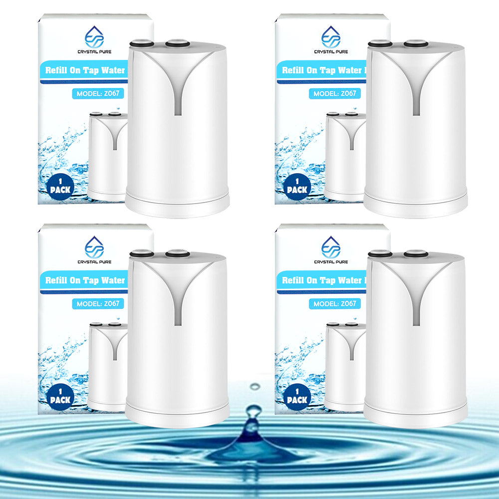 Pack of 4 Replacement Water Filter Cartridge Compatible with Brita On Tap V-MF, On Tap  Pro V-MF, On Tap HF, On Tap Advanced Water Filter System