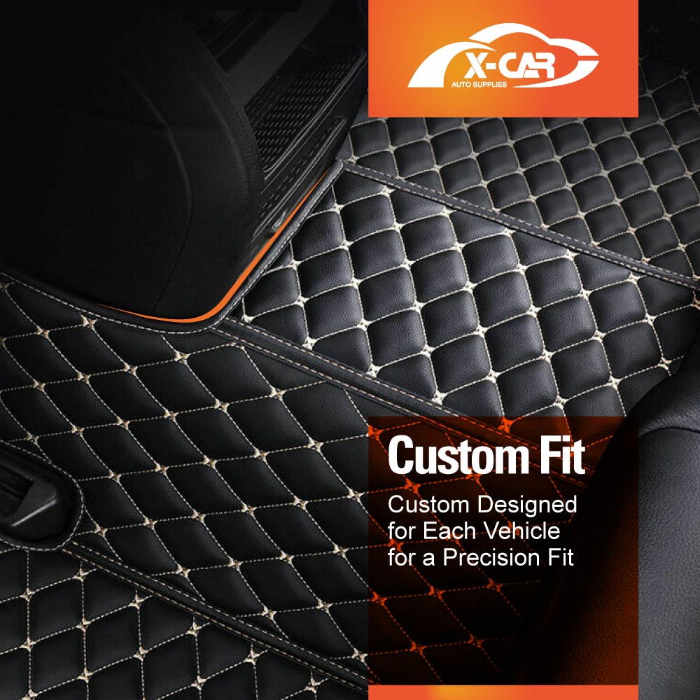 Premium Custom Made PU Leather Car Mat Floor Liner Carpet Complete Set for Toyota CHR C-HR 2016-2023