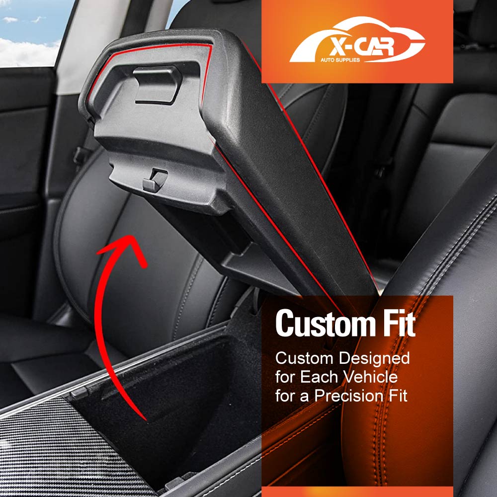 Tesla Model 3 2017-2023 and Model Y 2021-2025 Center Console TPE Armrest Pad Cover Decoration Protector