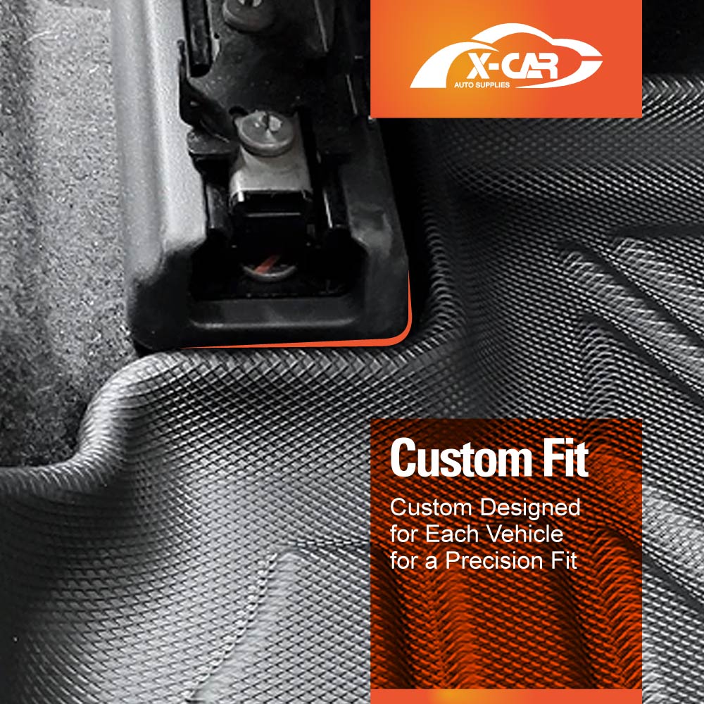 Floor Mats for Ford Next-Gen Ranger Dual Cab 2022-Onwards Customized Heavy Duty All Weather Full Set Carpet