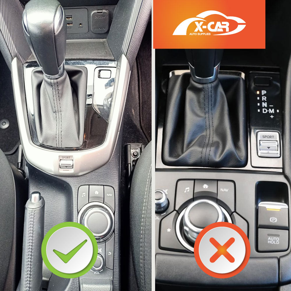 Carbon Fiber Style Center Console Gear Shift Cover Frame Trim Protector for Mazda CX-3 CX3 Auto 2015-Onwards