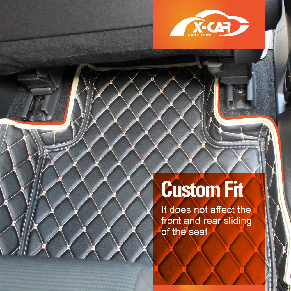 Premium Custom Made PU Leather Car Floor Mat Carpet Liner Complete Set for Toyota Rav4 Rav 4 2019-Onwards