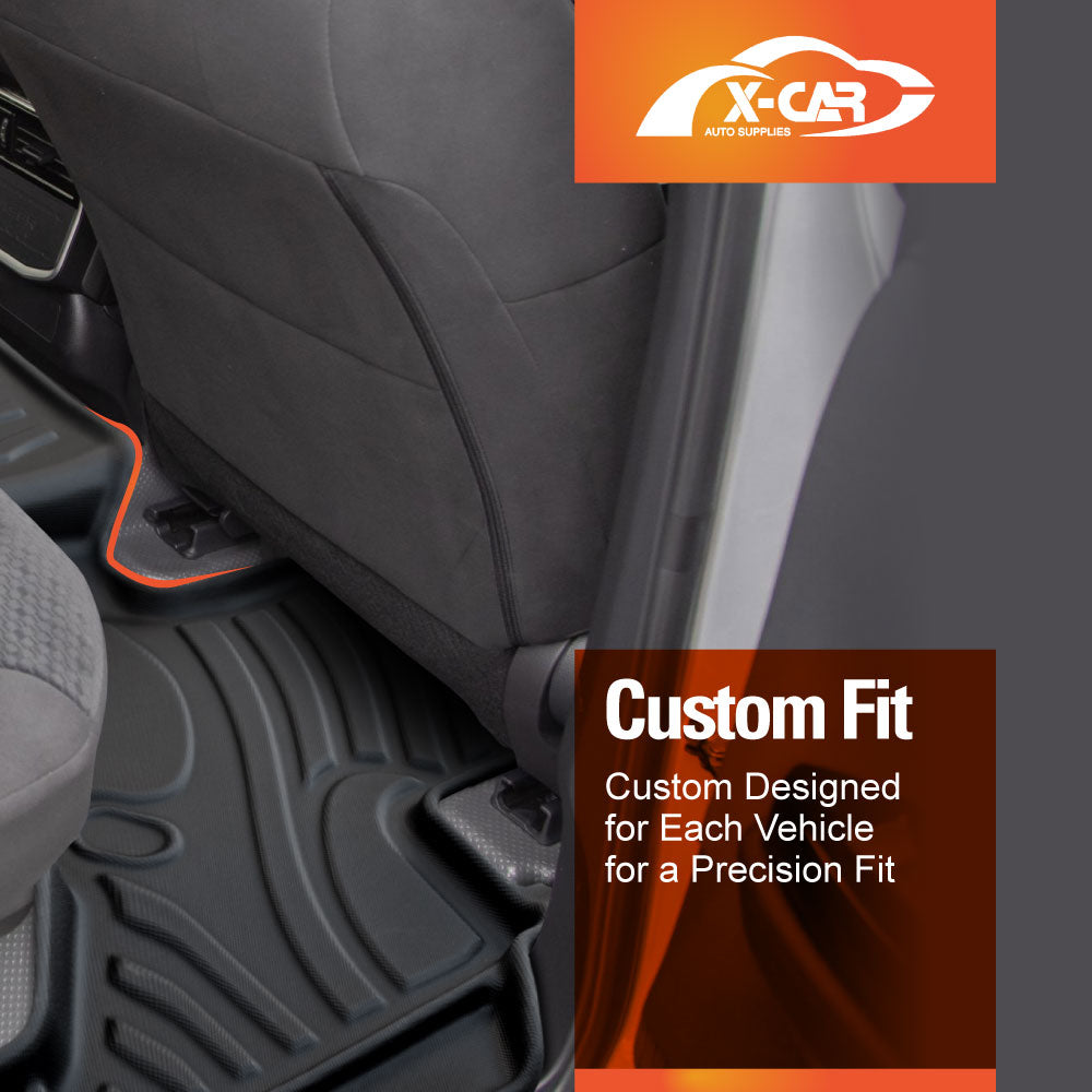 Floor Liner Complete Set Front Rear 2 Row Seat for Lexus LX Series LX500d LX600 2021-2025 3D Heavy Duty All Weather Car Mats