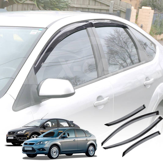 Weathershields for Ford Focus Hatch 2005-2011 Car Weather Shields Wind Deflectors Window Sun Visor