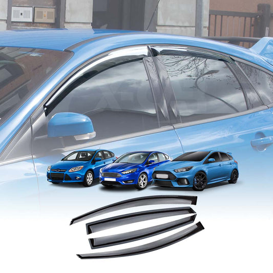 Weathershields for Ford Focus Hatch 2011-2018 Car Weather Shields Wind Deflectors Window Sun Visor