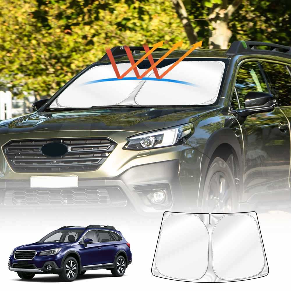 Windshield Sun Shade for Subaru Outback 2015-2025 Blocks UV Rays Foldable Custom Wind Screen Sun Visor Protector