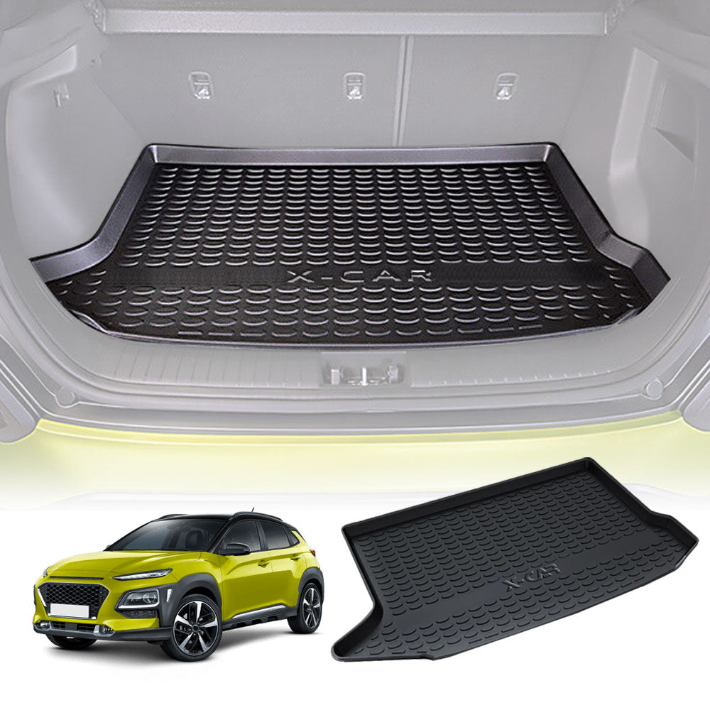 Heavy Duty Cargo Mat Boot Liner Luggage Tray for Hyundai Kona 2017 2018 2019 2020 2021 2022 2023