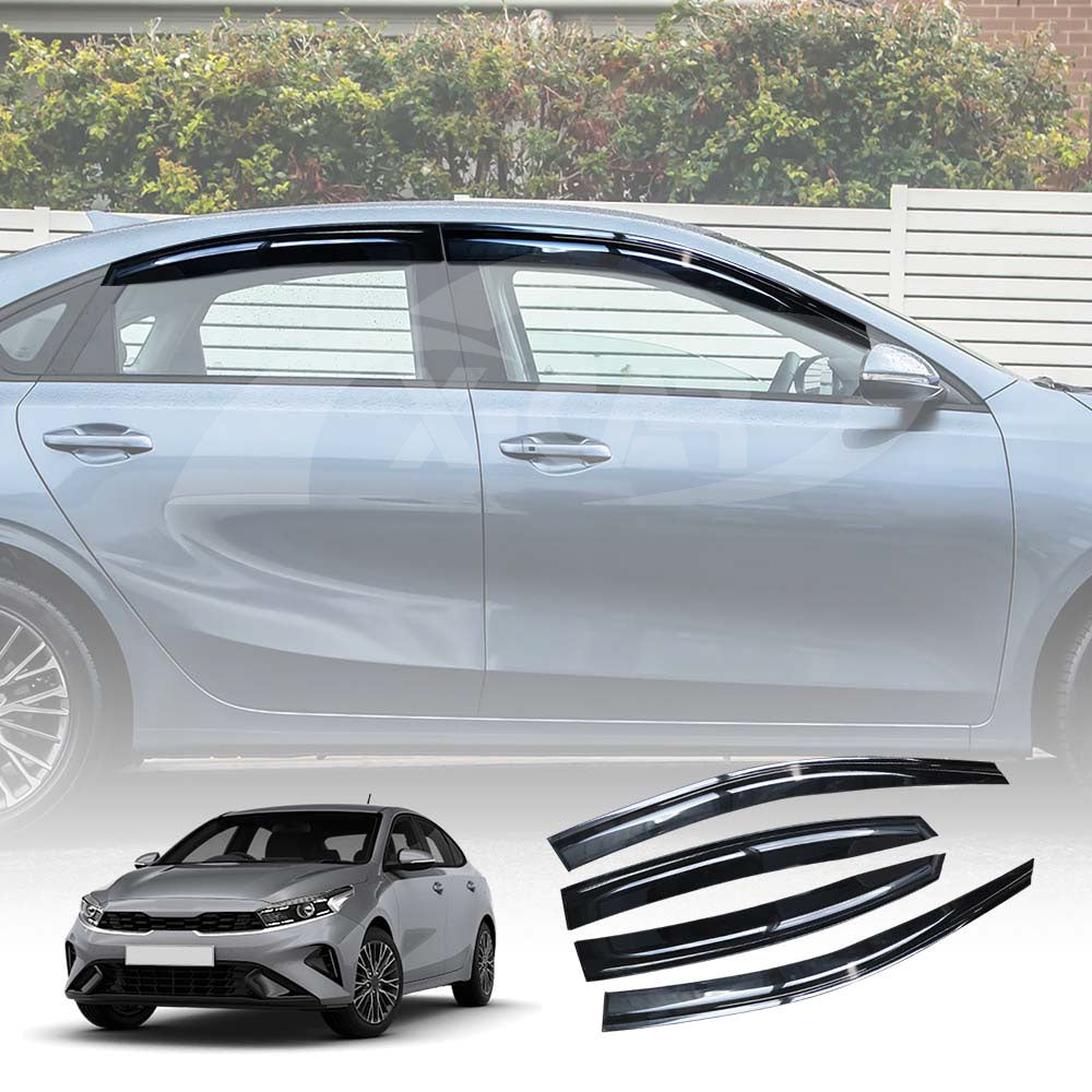 Weathershields for Kia Cerato Sedan 2018-2024 Car Weather Shields Wind Deflectors Window Sun Visor 4-Piece Set