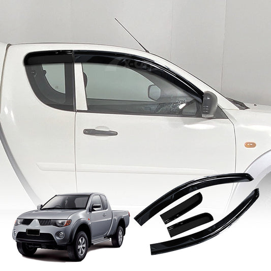 Weathershields for Mitsubishi Triton ML MN Club Cab 2006-2015 Car Weather Shields Wind Deflectors Window Sun Visor 4-Piece Set