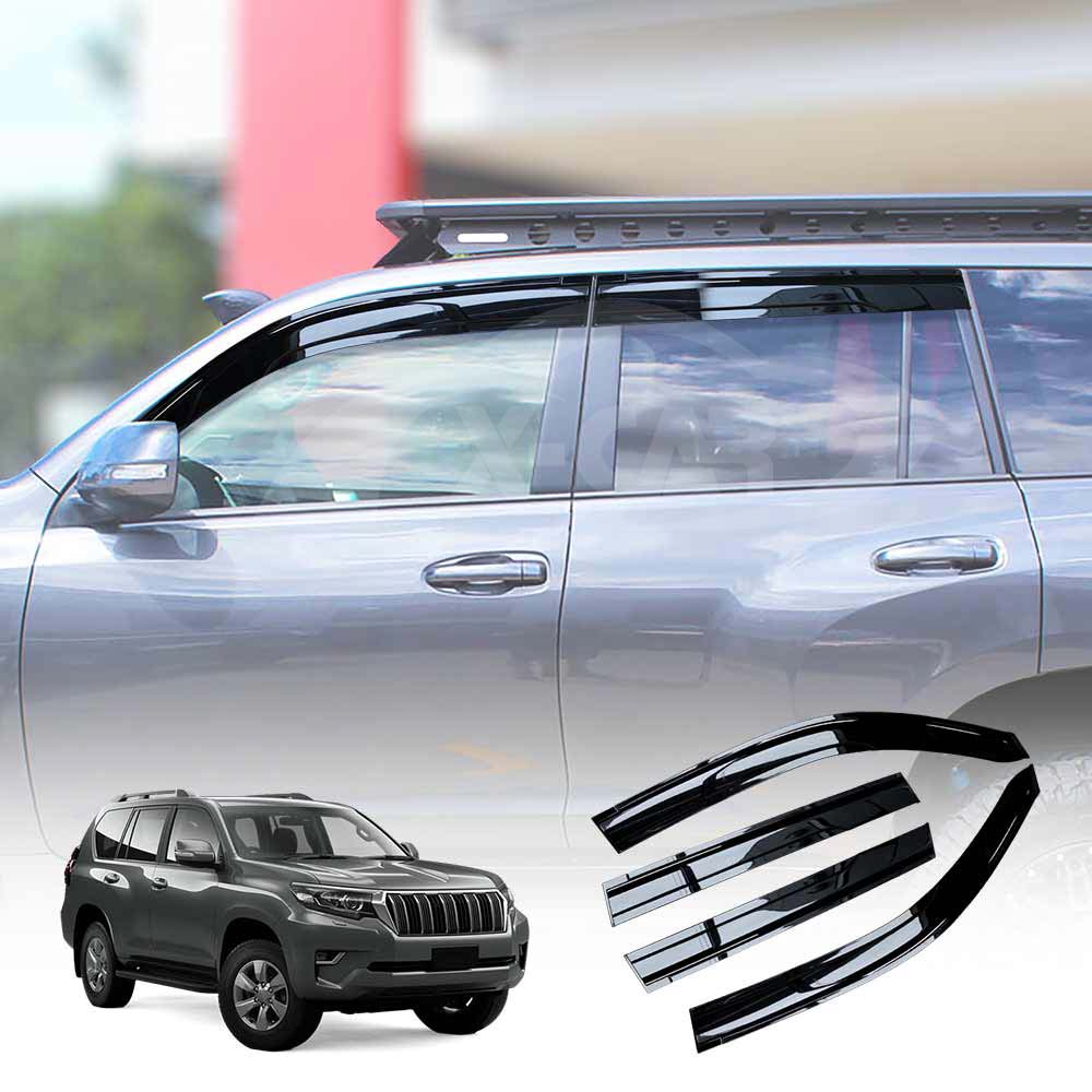 Weathershields for Toyota Prado 150 Series 2009-2024 Car Weather Shields Wind Deflectors Window Sun Visor 4-Piece Set