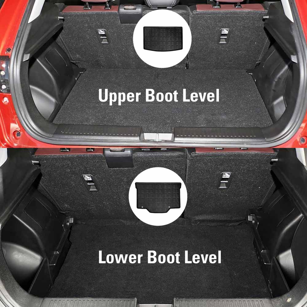 3D Floor Mats Boot Liner for Suzuki Fronx Hybrid 2025-Onwards All Weather Heavy Duty Upper Level Cargo Car Trunk Luggage Tray