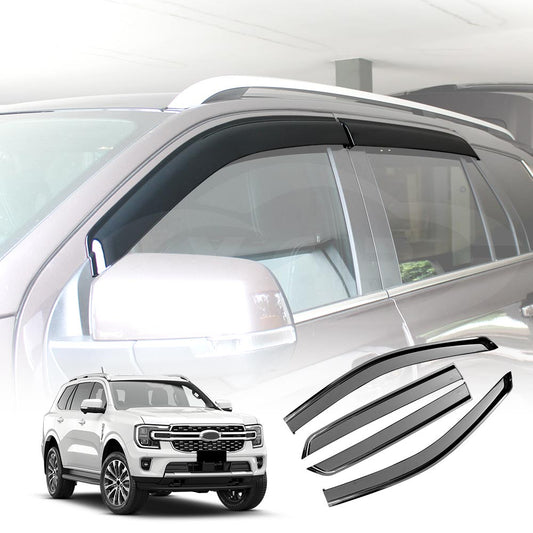 Weathershields for Ford Next-Gen Everest 2022-2025 Car Weather Shields Wind Deflectors Window Sun Visor