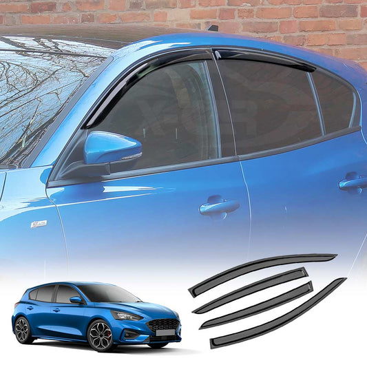 Weathershields for Ford Focus Hatch 2018-2024 Car Weather Shields Wind Deflectors Window Sun Visor