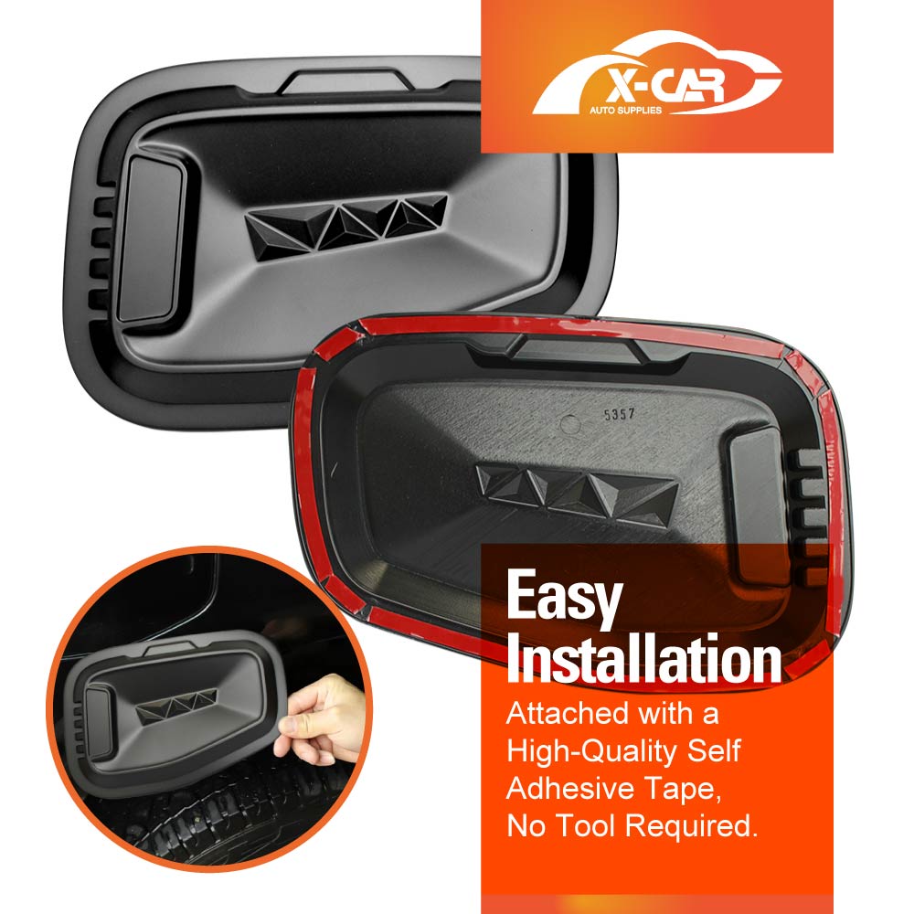 Fuel Tank Cap Cover for Ford Ranger Next-Gen 2022-Onwards Matt Black Gas Door Trim Car Exterior Accessories