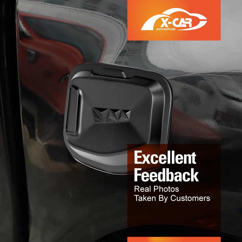 Fuel Tank Cap Cover for Ford Ranger Next-Gen 2022-Onwards Matt Black Gas Door Trim Car Exterior Accessories