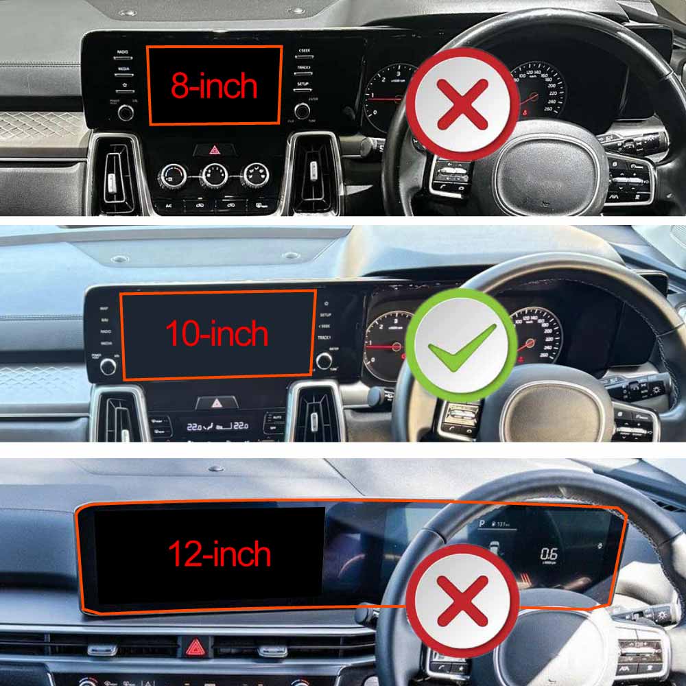 Tempered Glass Screen Protector for Kia Sorento MQ4 Series 2020-2023 10.25 Inch Touchscreen Anti-Scratch Cover Accessories