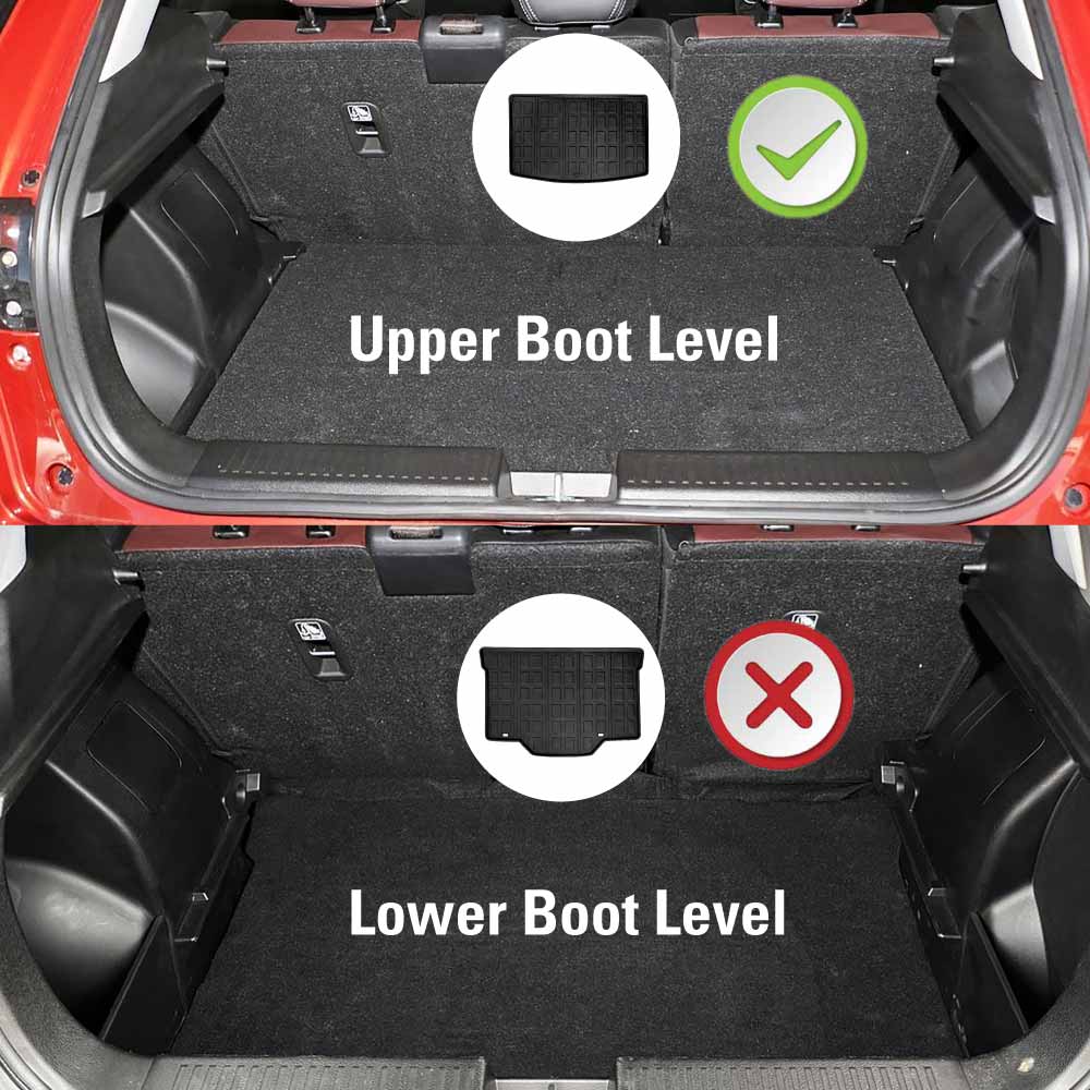 3D Floor Mats Boot Liner for Suzuki Fronx Hybrid 2025-Onwards All Weather Heavy Duty Upper Level Cargo Car Trunk Luggage Tray