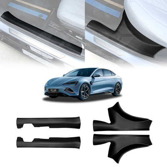 Front Rear Door Sill Plate Protector for BYD Seal 2023-2025 Car Threshold Scuff Trim Covers Guards Accessories