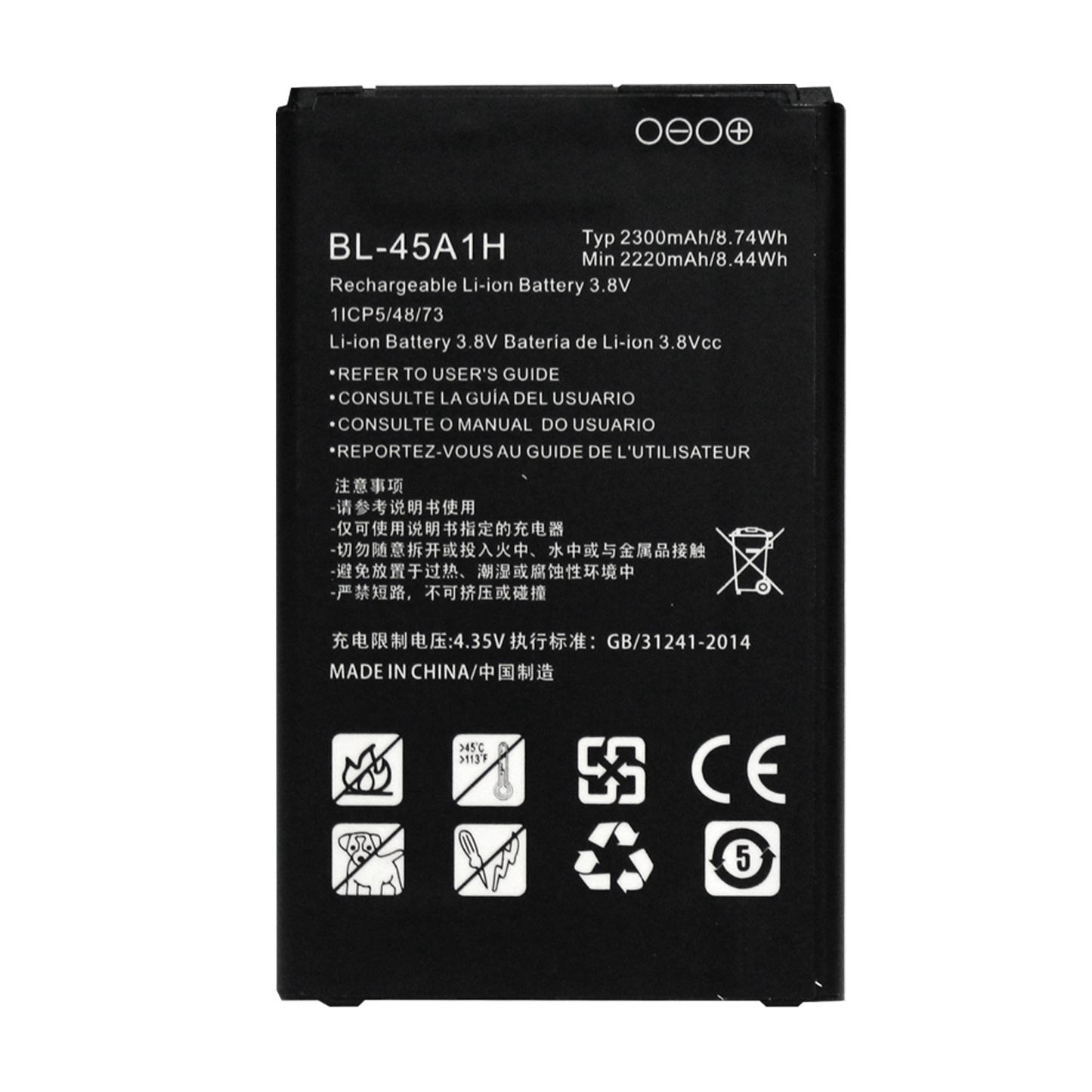 Replacement BL-45A1H Battery for LG F670 F670K F670L F670S K10 4G LTE K410 K420N K425 K428 K428SG K430 K430DS K430DSF K430N KG10 L61AL L62VL M2 MS428