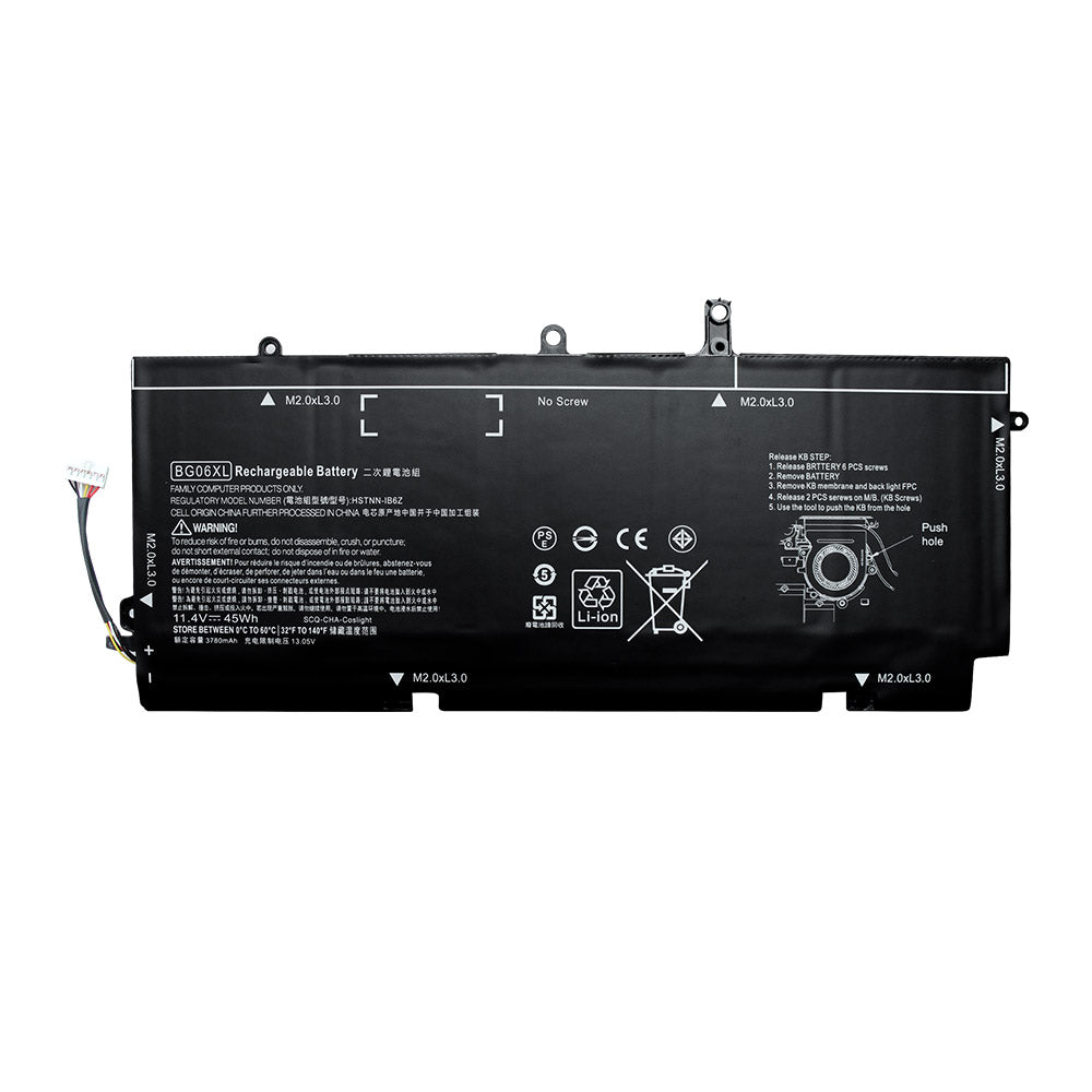 Replacement Battery for HP EliteBook Folio 1040 G3 804175-181 804175-1B1 804175-1C1 805096-001 805096-005 BG06045XL BG06XL HSTNN-IB6Z HSTNN-Q99C