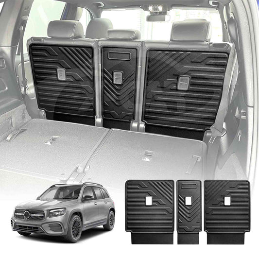 3D All Weather Back Seat Protector for Mercedes-Benz GLB Class 2020-2025 Heavy Duty Car Seats Kick Mats Cover