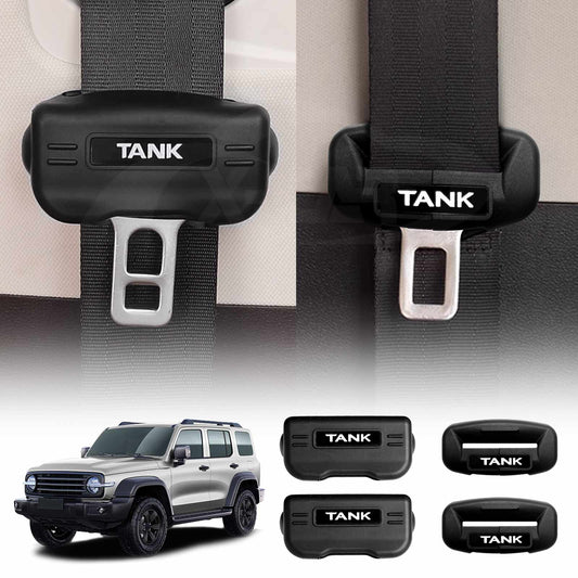 Seat Belt Buckle Silicone Protective Cover for GWM Tank 300 2023-2025 Car SeatBelt Interior Assessories Set of 4