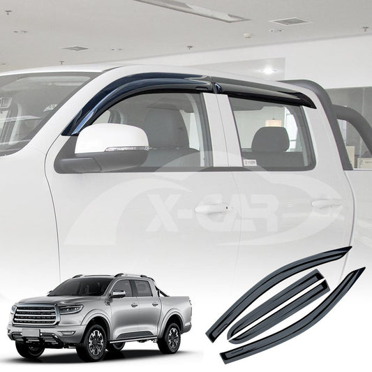 Weathershields for GWM UTE Cannon 2021-Onwards Car Weather Shields Wind Deflectors Window Sun Visor
