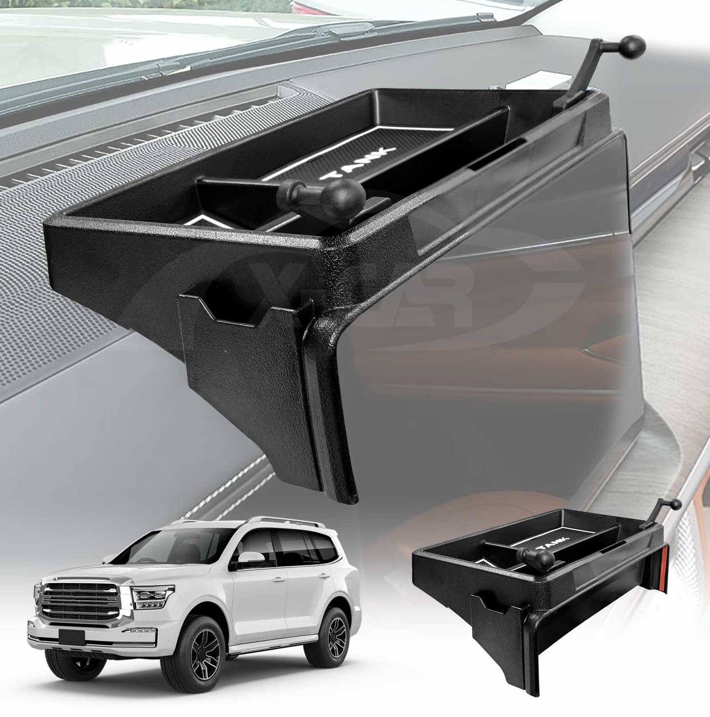 Dash Center Console Organizer for GWM Tank 500 Tank500 2024-2025 Dashboard Storage Box Phone Stand Tray