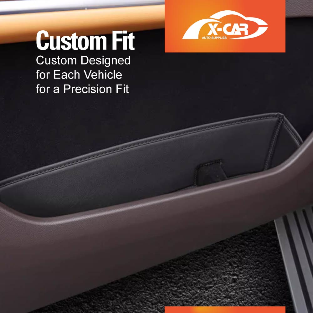 Premium PU leather Car Door Side Storage Box Tray for GWM Tank 500 Tank500 2024-2025 Organizer Accessories Front and Rear Row Set of 4