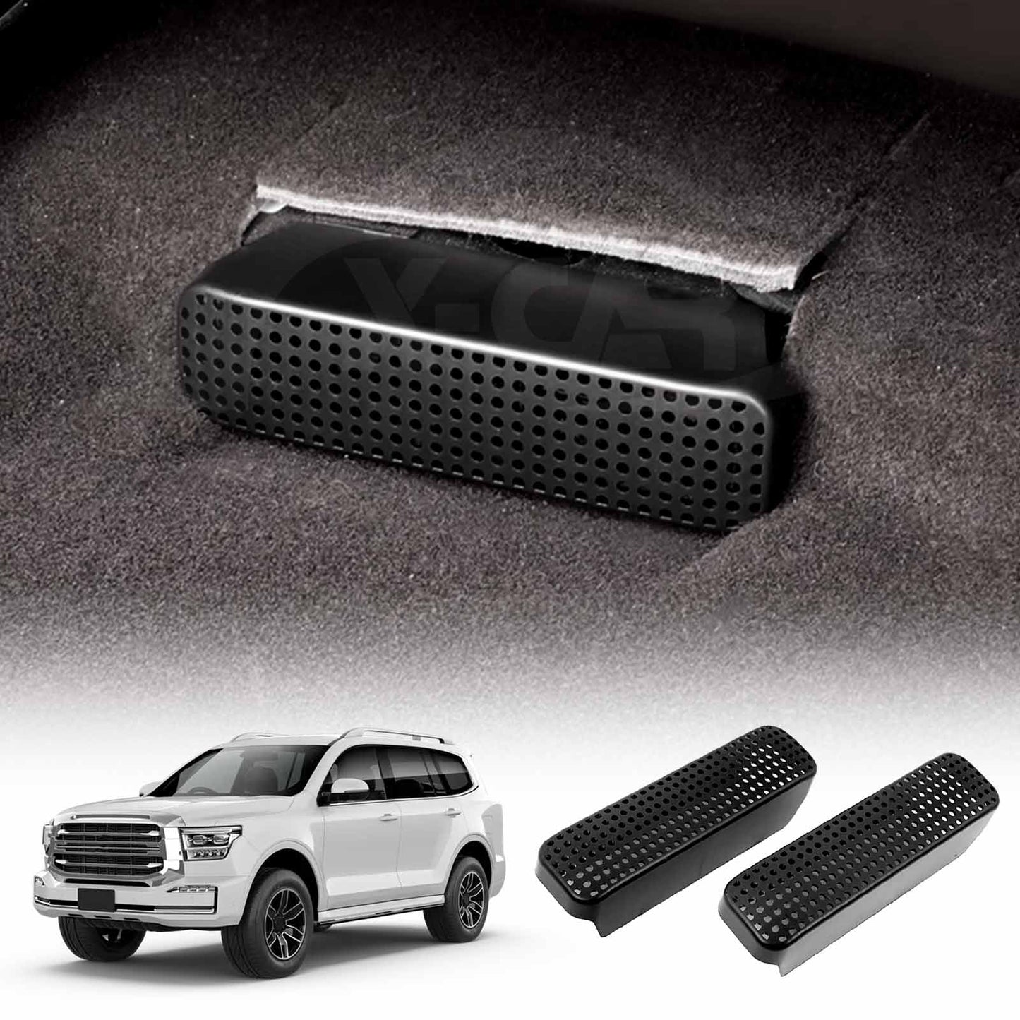 GWM Tank 500 Tank500 2024-2025 Backseat Rear Under Seat Air Conditioning Outlet Vent Cover Flow Grille Protector Set of 2