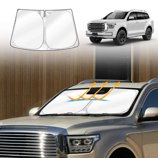 Windshield Sun Shade for GWM Tank 500 Tank500 2024-2025 Blocks UV Rays Foldable Custom Wind Screen Sun Visor Protector