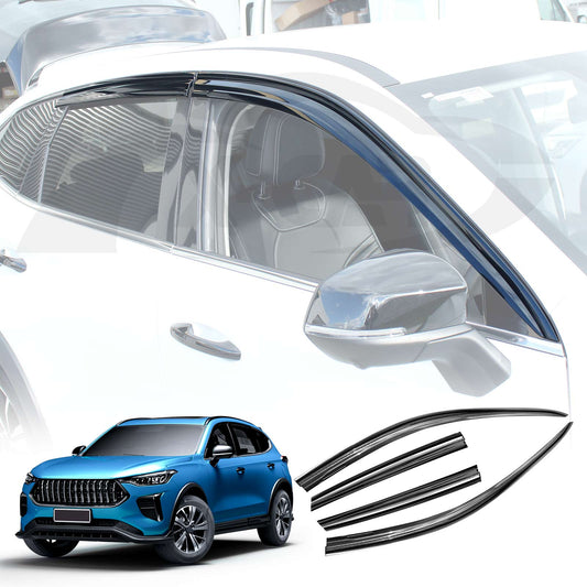 Weathershields for Haval Jolion Pro HEV Hybrid 2024-2025 Car Weather Shields Wind Deflectors Window Sun Visor 4 Pcs