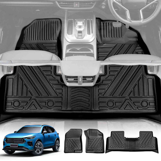 3D All-Weather Floor Mats for Haval Jolion Pro HEV Hybrid 2024-2025 Heavy Duty Customized Car Floor Liners Full Set Carpet