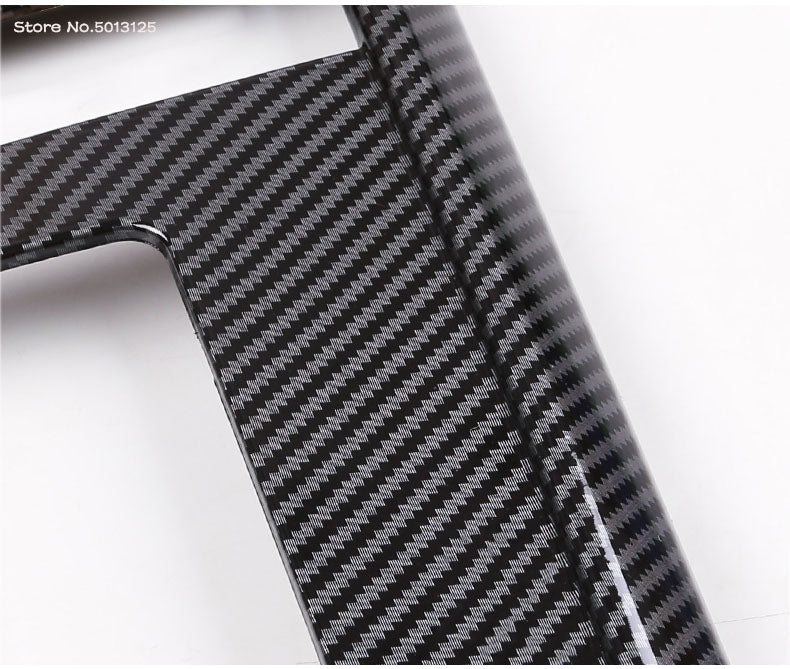 Carbon Fiber Style Center Console Gear Shift Cover Frame Trim Protector for Mazda CX-30 CX30 2019-Onwards