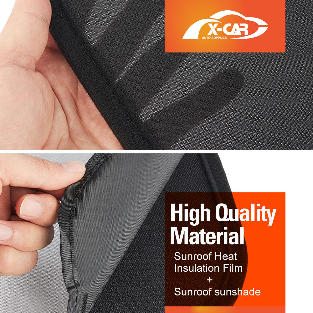 Tesla Model 3 Glass Roof Sunroof Mesh Top Window Sun Blind Shade Sunshade with UV Heat Insulation Film, Fit 2017-2023 Version (Black)