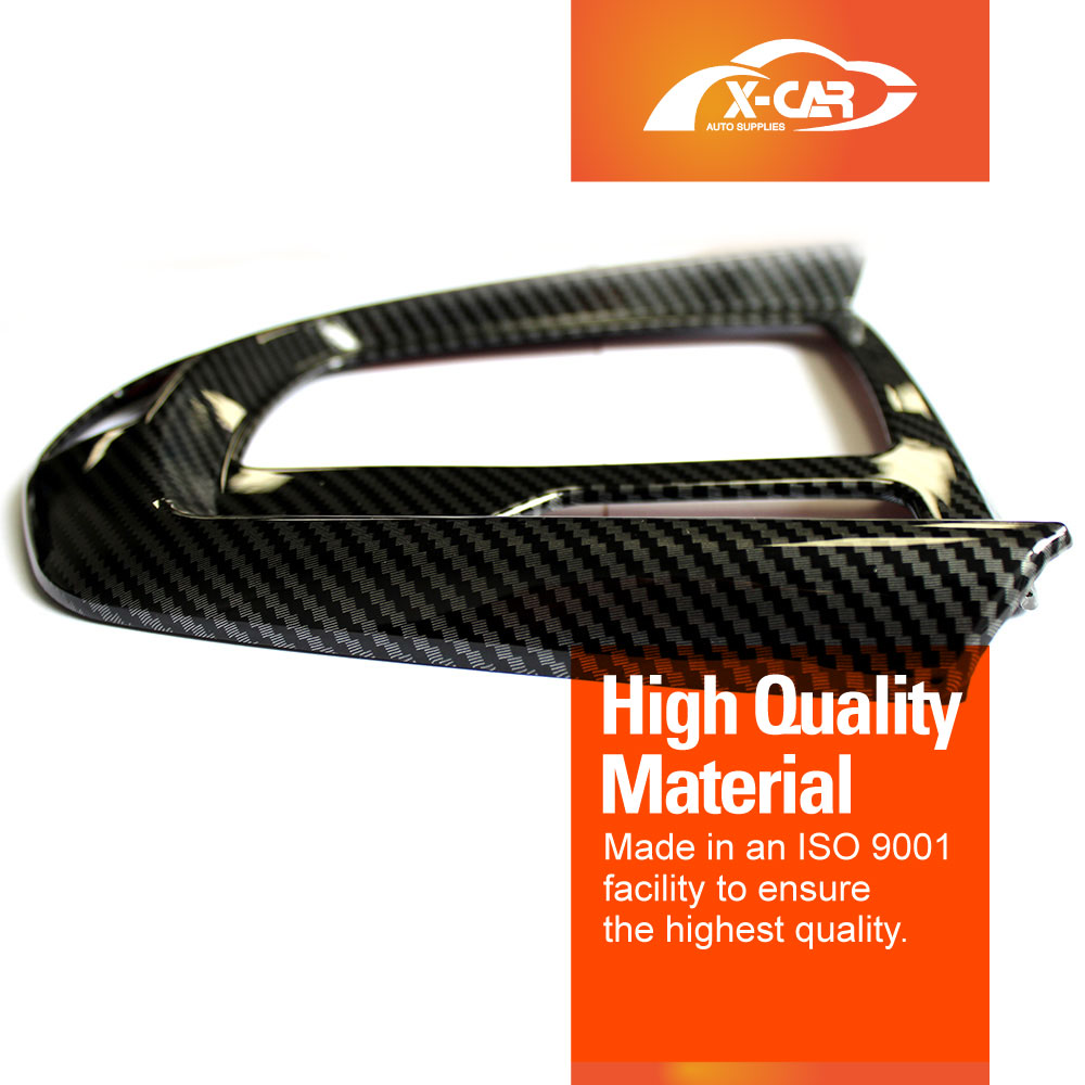 Carbon Fiber Style Center Console Gear Shift Cover Frame Trim Protector for Mazda 2 DJ DL Auto 2014-Onwards