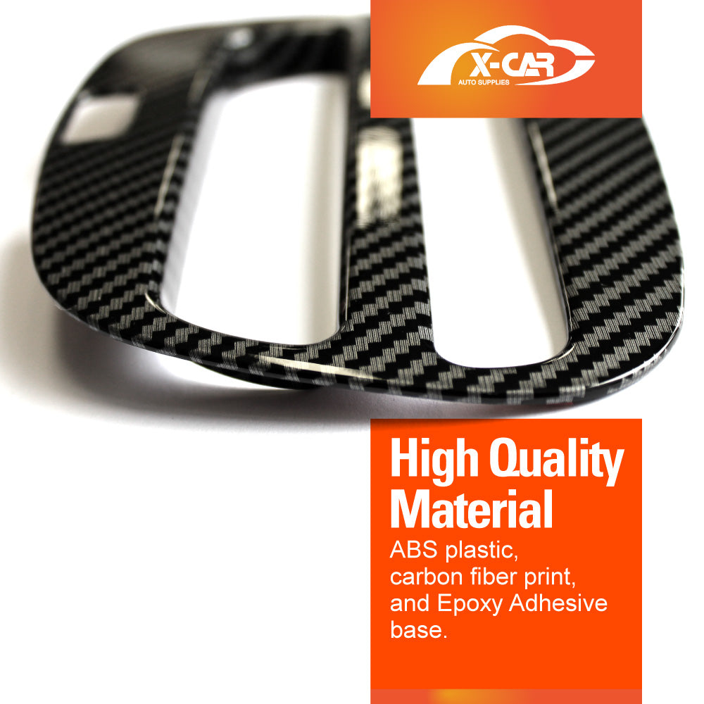 Carbon Fiber Style Center Console Gear Shift Cover Frame Trim Protector for Toyota Yaris/Yaris Cross Hybrid 2020-Onwards