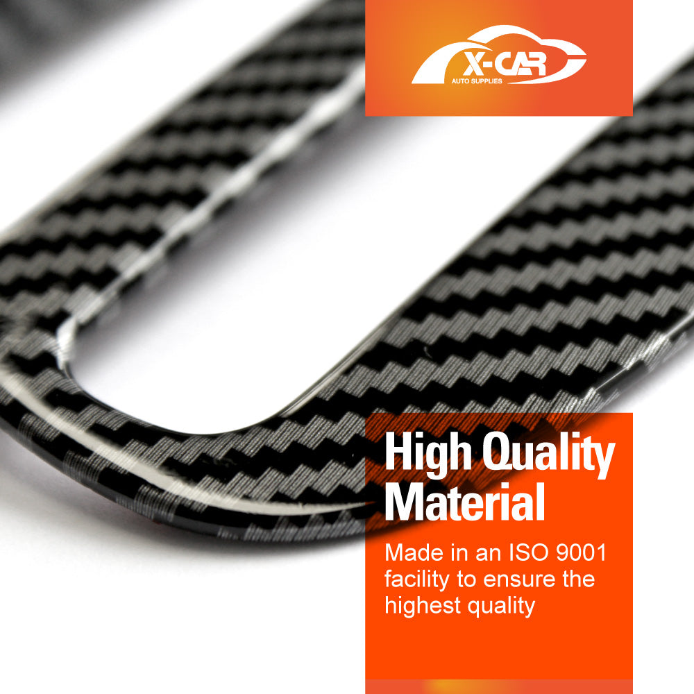 Carbon Fiber Style Center Console Gear Shift Cover Frame Trim Protector for Toyota Yaris/Yaris Cross Hybrid 2020-Onwards