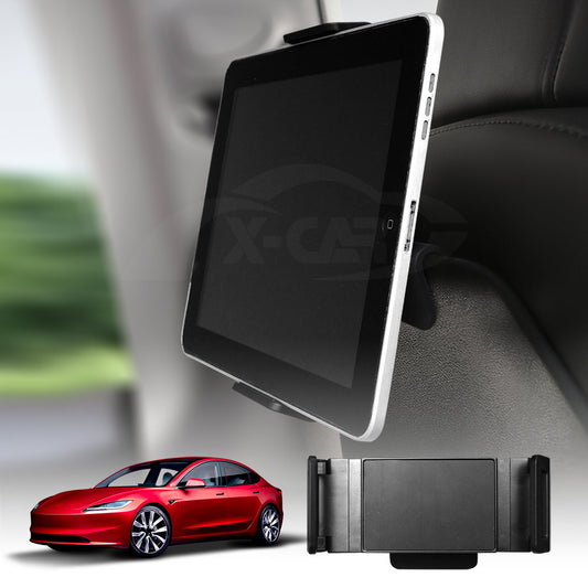 Tesla Model 3 Highland 2023-2025 Tablet Holder Mount Headrest Stand Cradle Holder Accessories Compatible with iPad Galaxy Tab and other Android Tablets