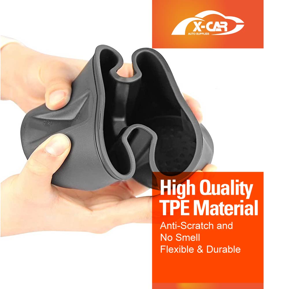 Cup Holder Insert for Tesla Model 3 Highland 2023-Onwards Centre Console Rubber Interior Accessories