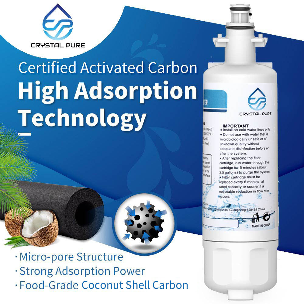 3x Replacement Refrigerator Water Filter LT700P and Air Filter LT120F for LG Fridge ADQ36006101, ADQ36006101-S, ADQ36006102
